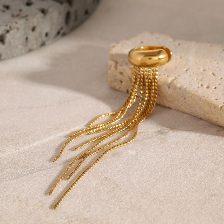 Golden Tides Drop Earrings