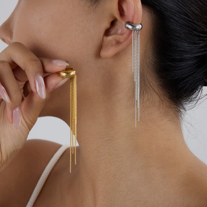 Golden Tides Drop Earrings
