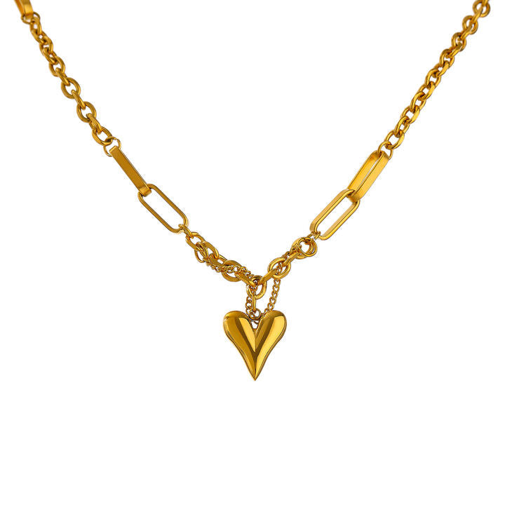 Gul Heart Link Chain Necklace