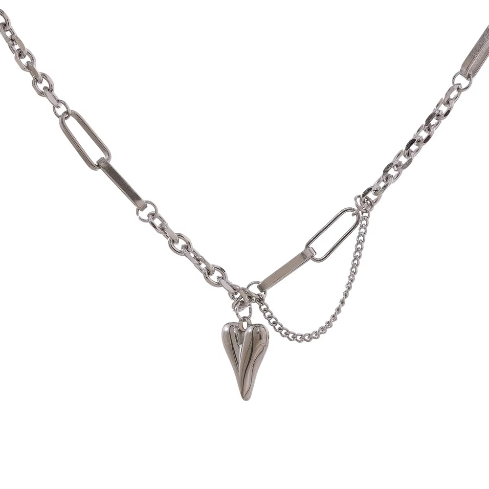 Gul Heart Link Chain Necklace