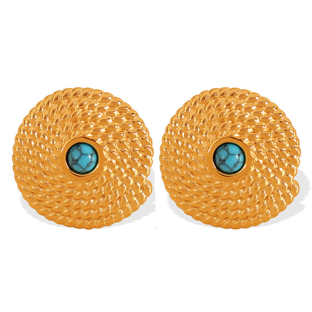 Ina Tiger Eye Studs