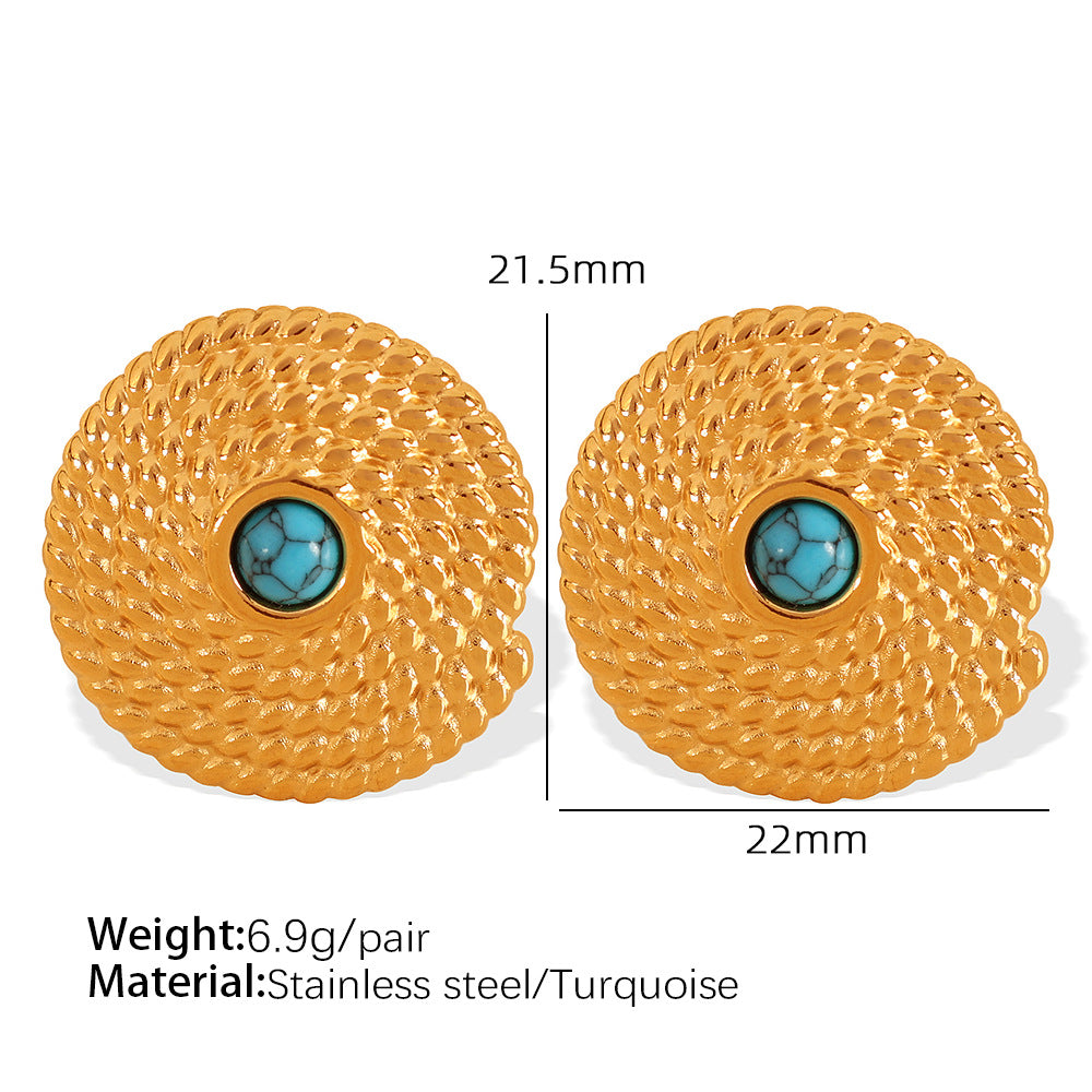 Ina Tiger Eye Studs