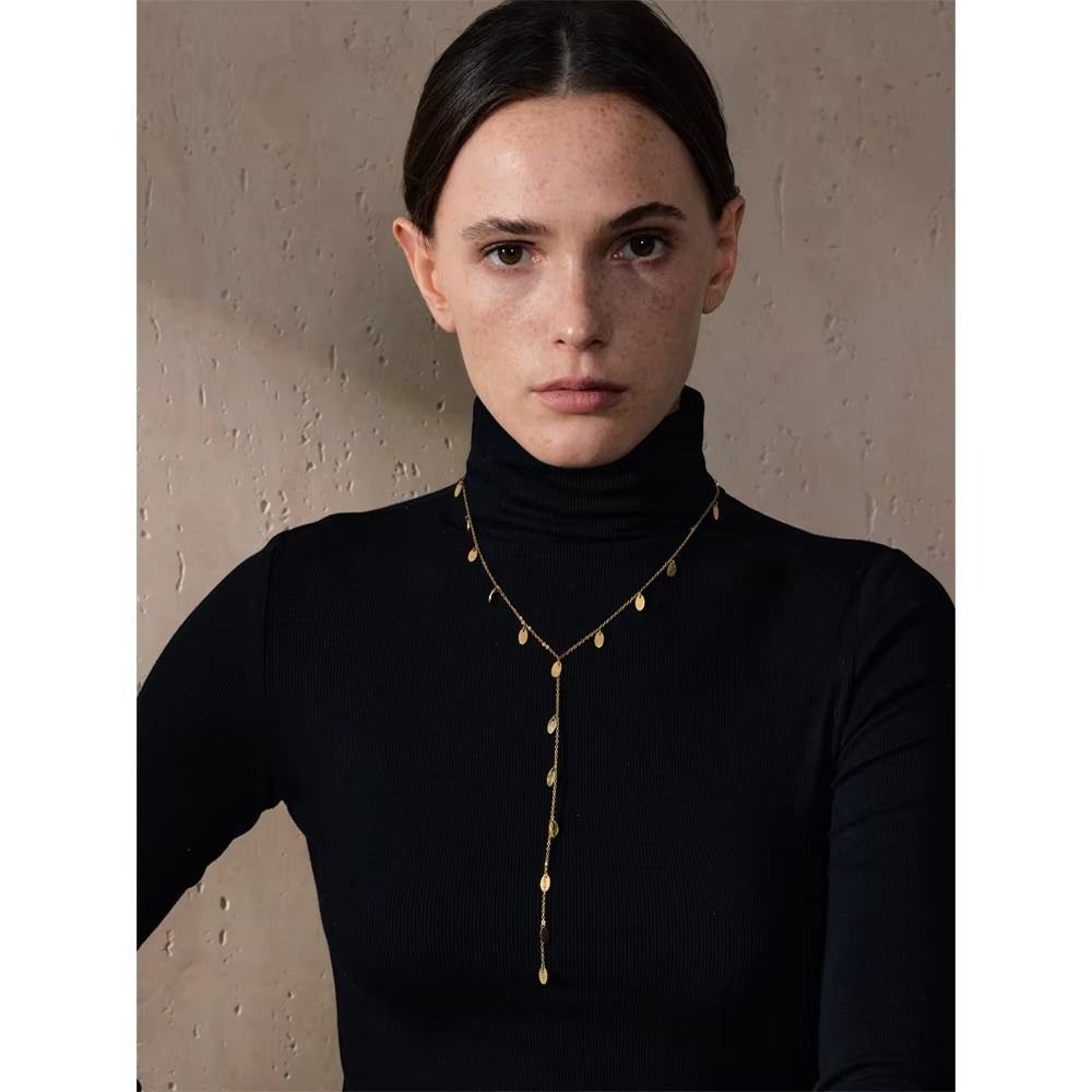 Inara Disc Y Necklace