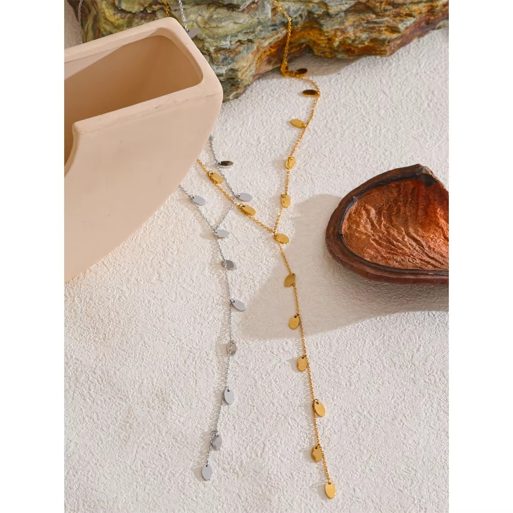 Inara Disc Y Necklace