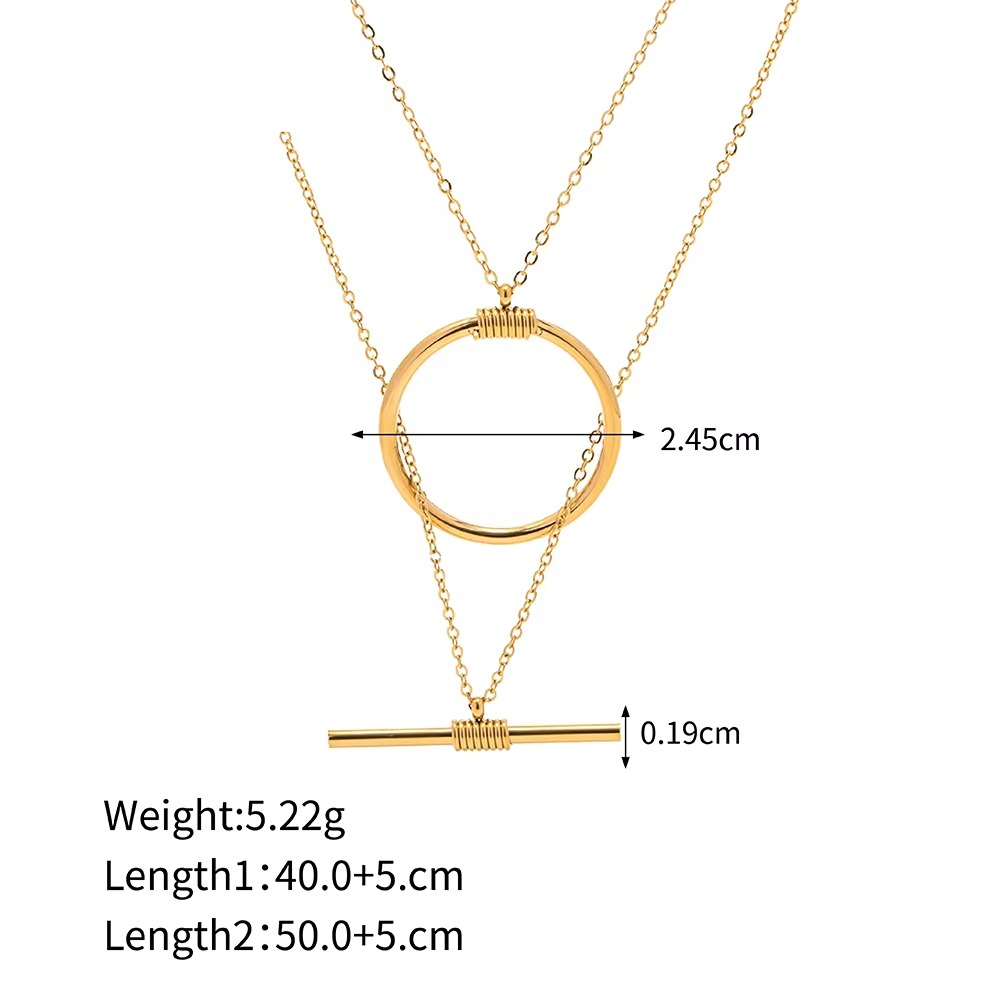 Inaya Geometric Layered Necklace