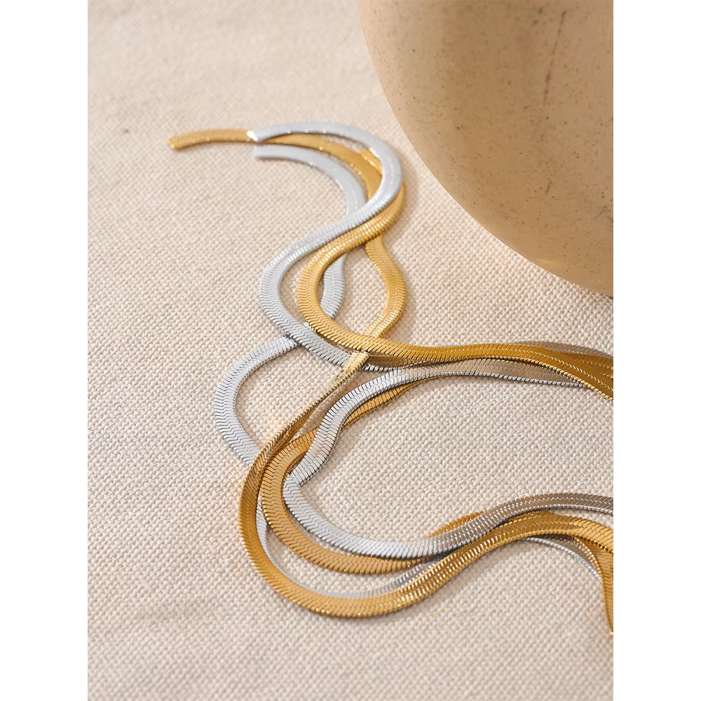 Indira Snake Lariat Necklace