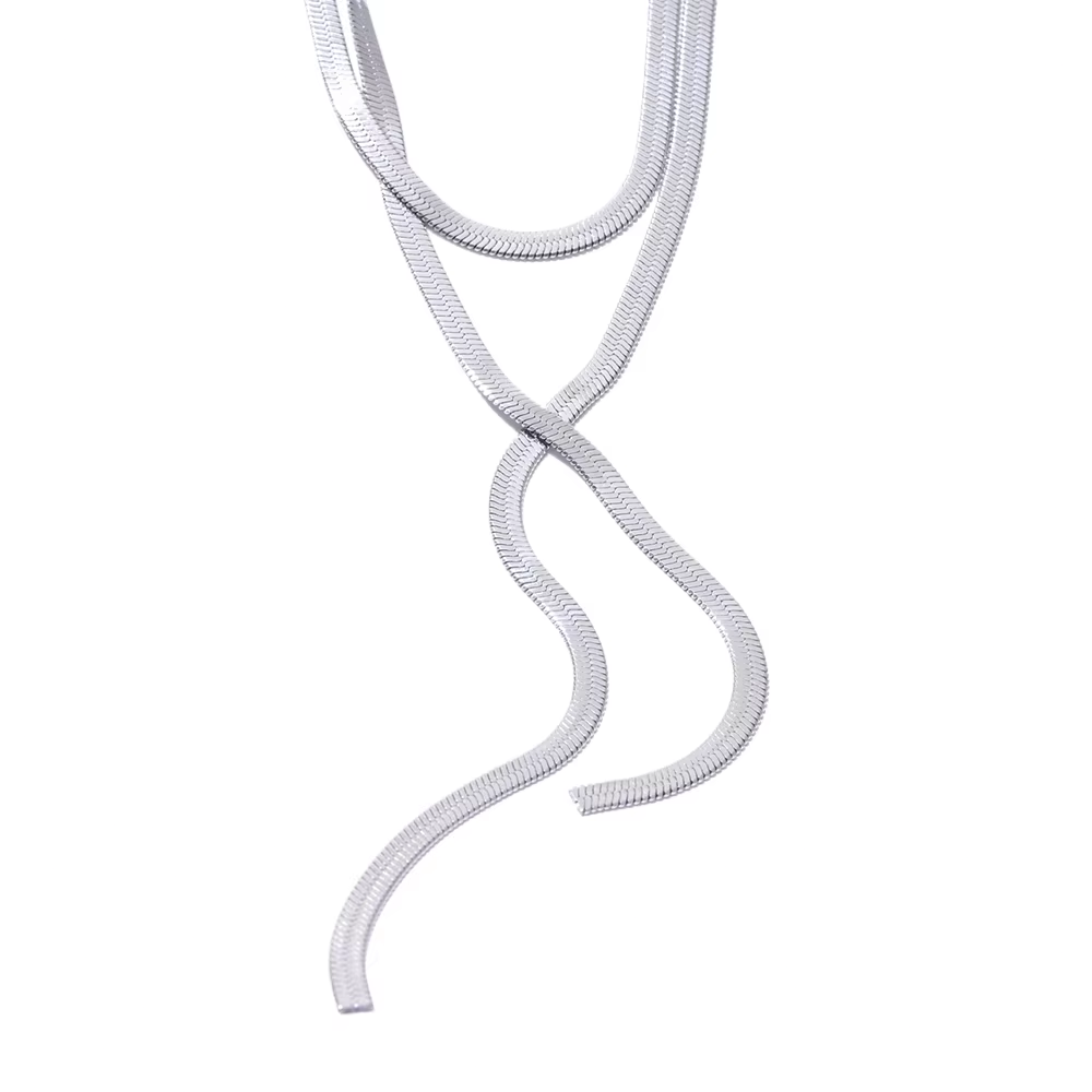 Indira Snake Lariat Necklace