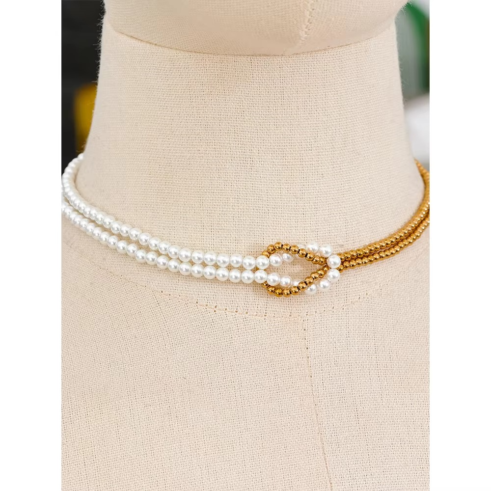 Indira Pearl Twist Choker
