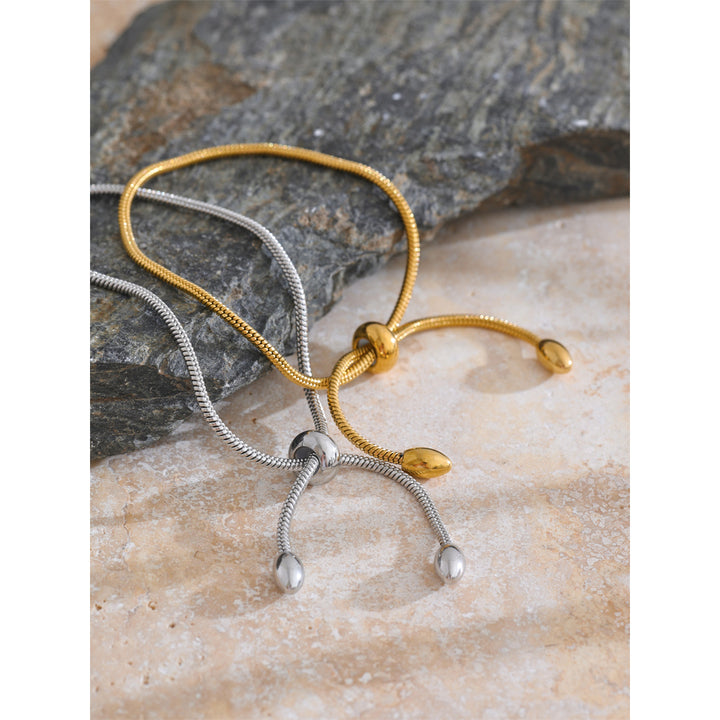 Indira Smooth Gold Chain Bracelet