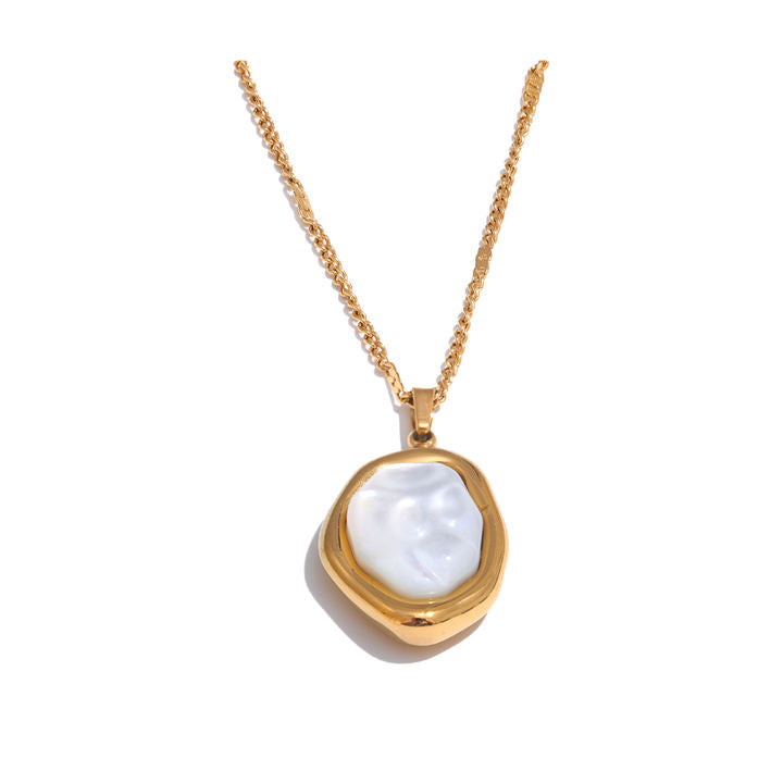 Indu Baroque Pearl Pendant Necklace