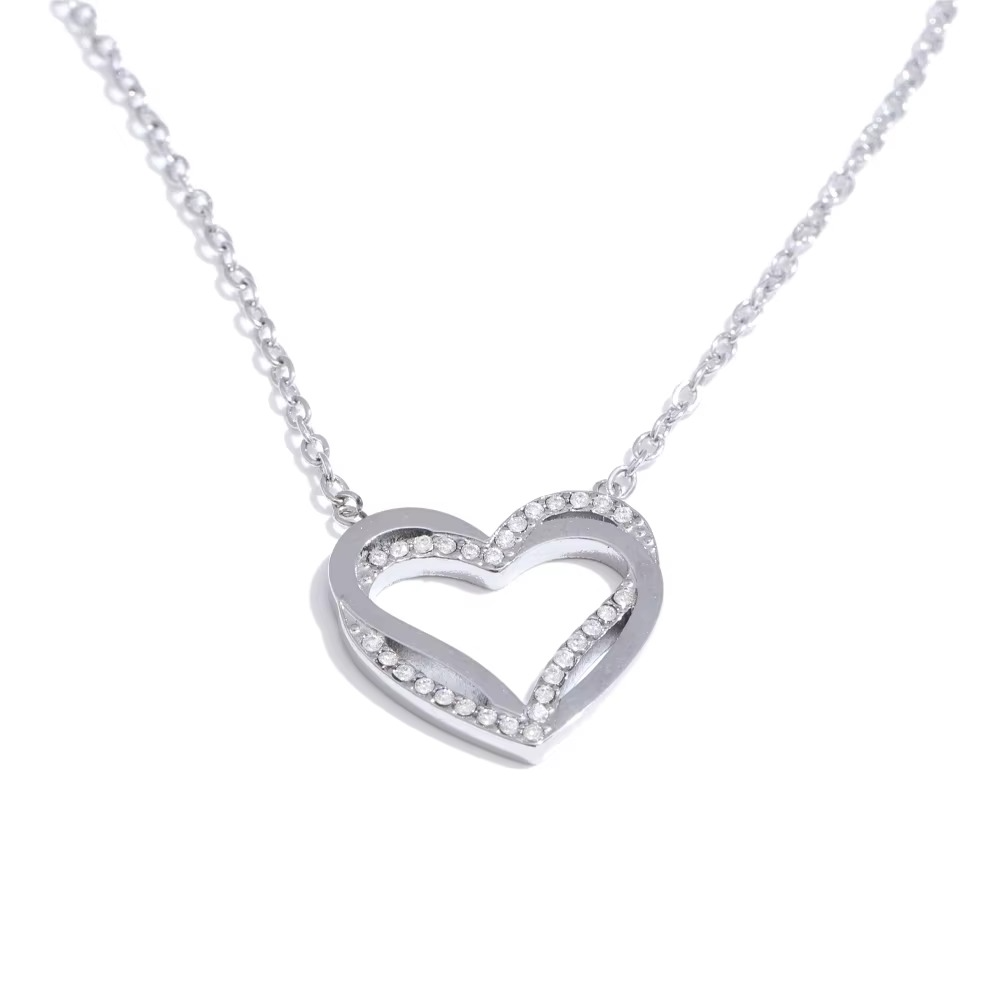 Infinity Glimmer Heart Pendant