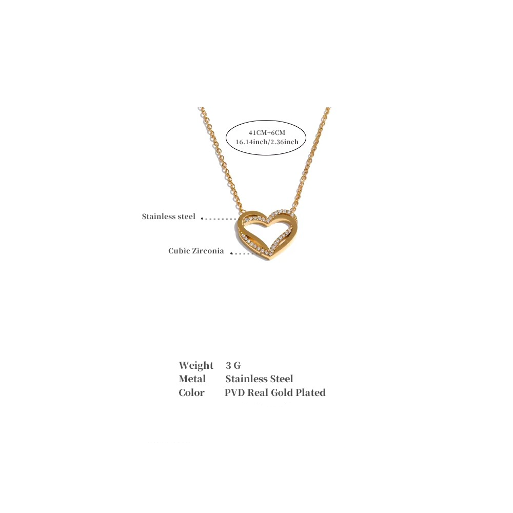 Infinity Glimmer Heart Pendant