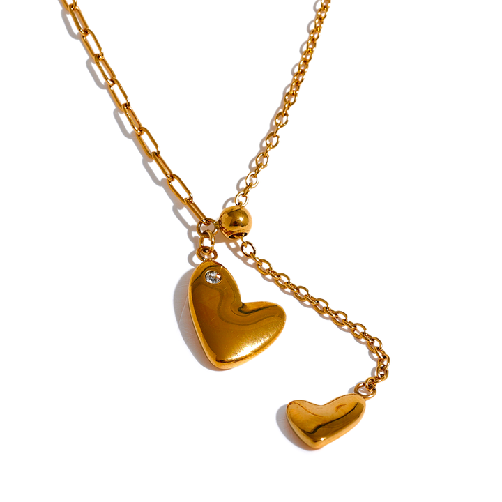 Ira Double Heart Necklace