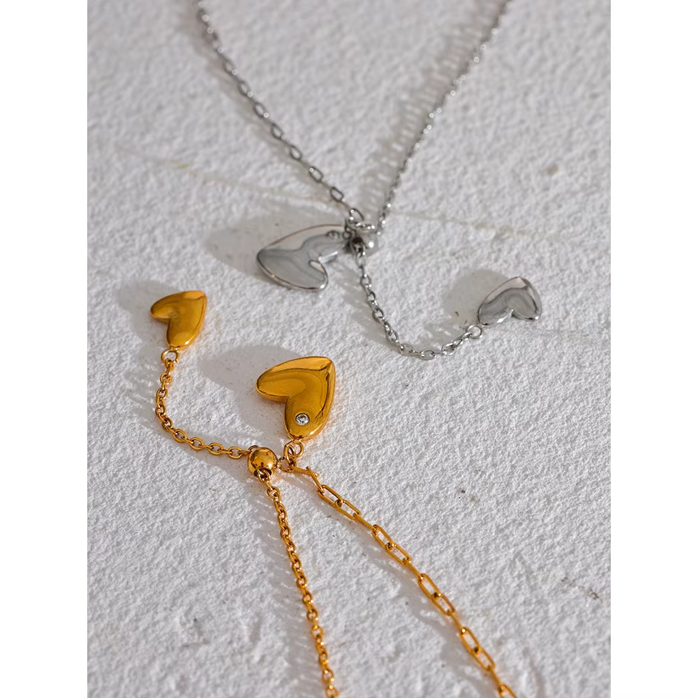Ira Double Heart Necklace