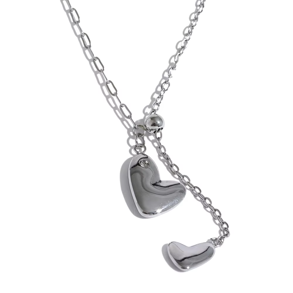 Ira Double Heart Necklace