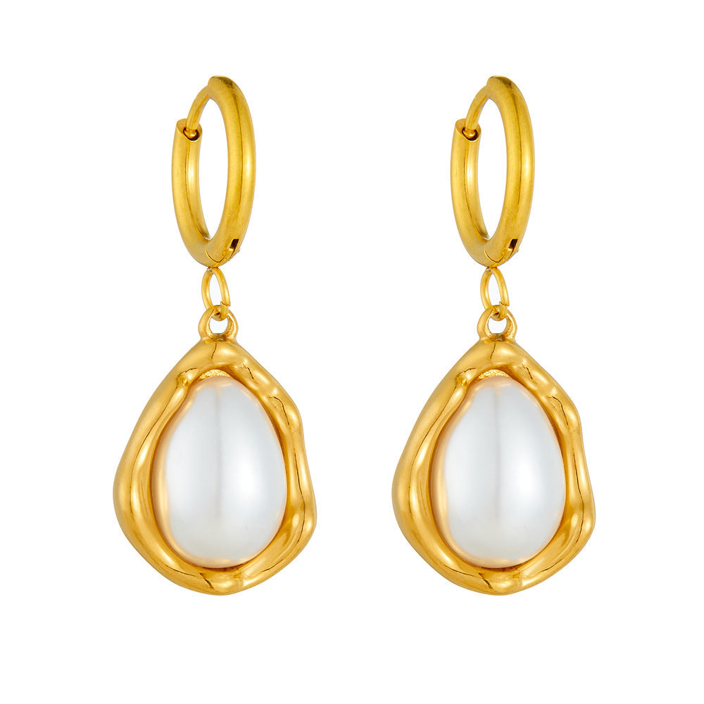 Ira Drop Pearl Earrings