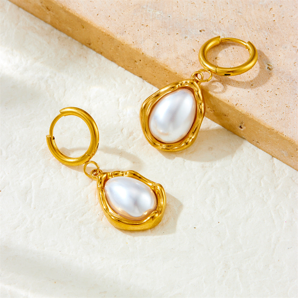 Ira Drop Pearl Earrings