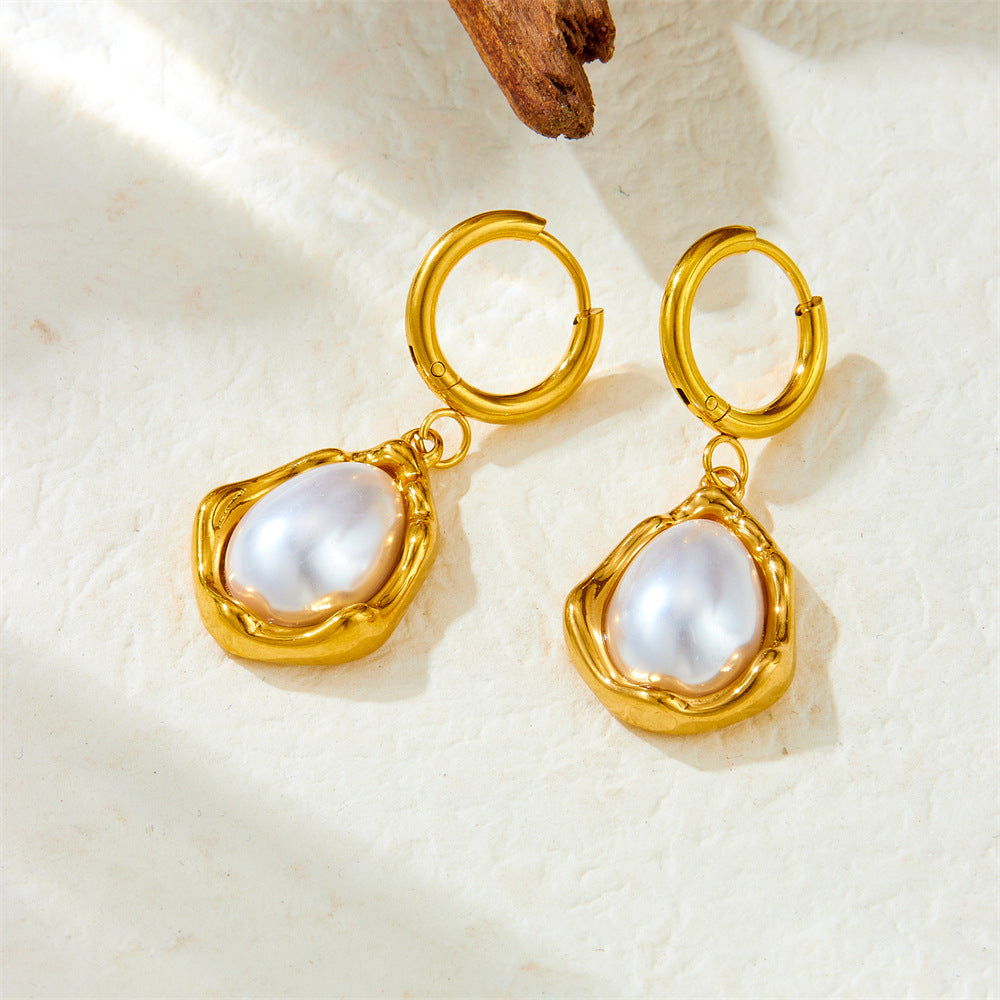 Ira Drop Pearl Earrings