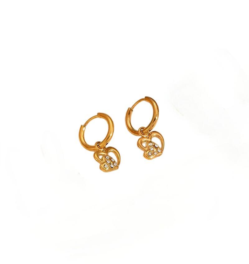 Ira Heart Sparkle Hoops