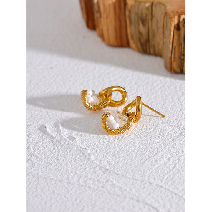 Ira Woven Loop Earrings