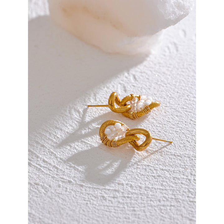 Ira Woven Loop Earrings