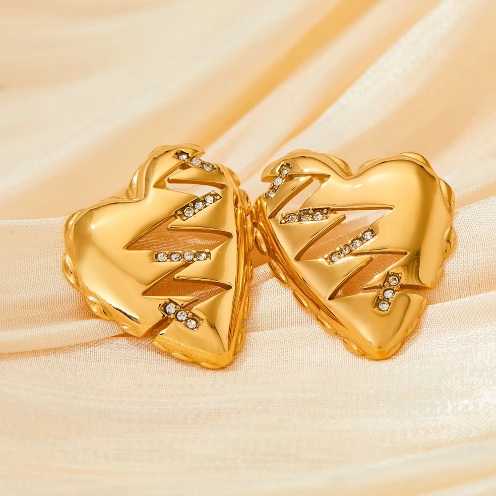 Irisa Jagged Gold Hearts