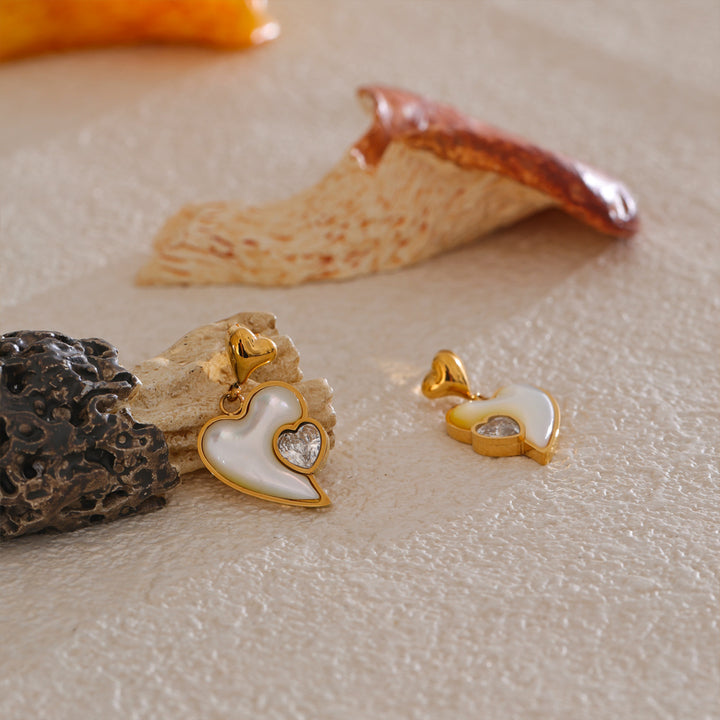 Ishq Heartstone Drop Earrings