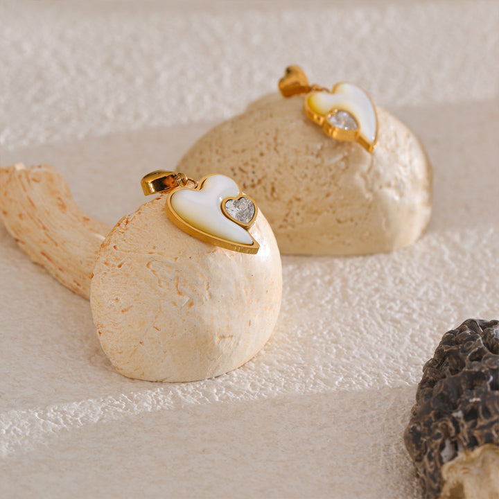 Ishq Heartstone Drop Earrings