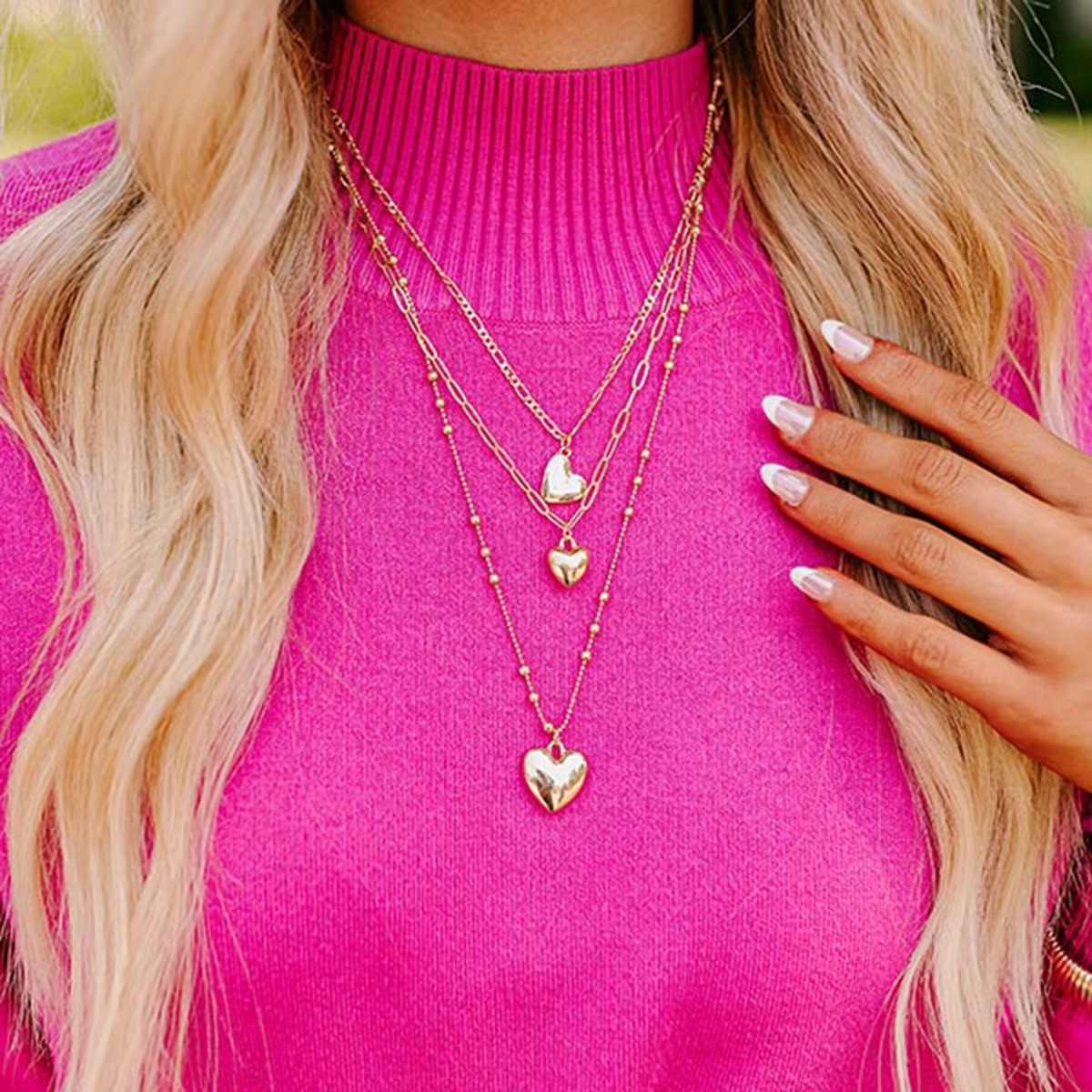 Ishya Heartfall Layered Necklace