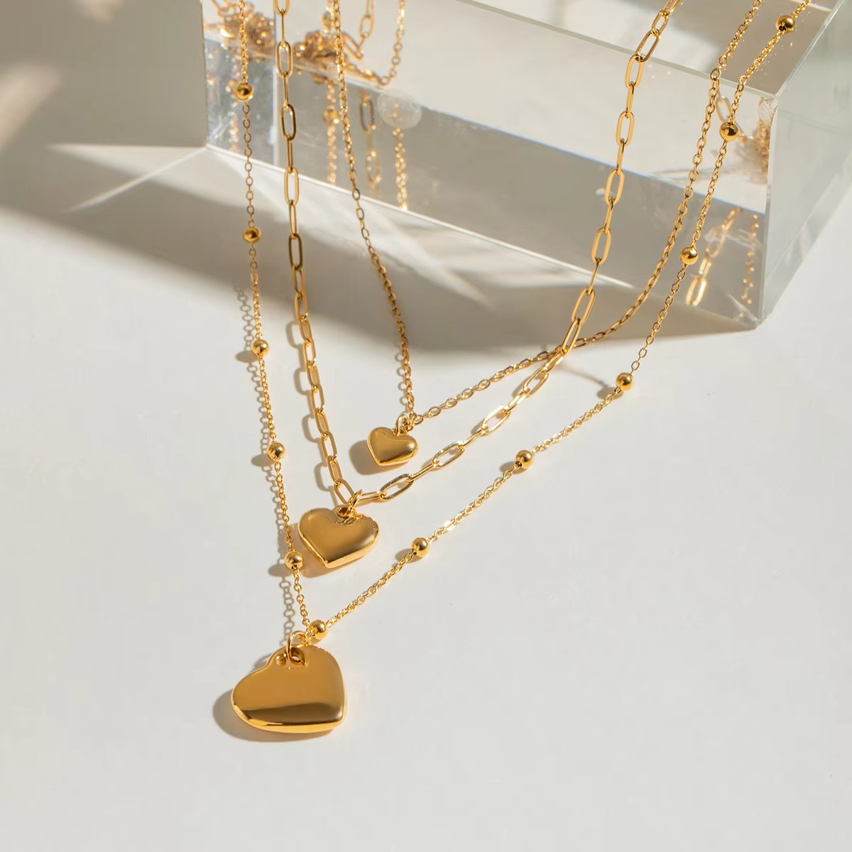 Ishya Heartfall Layered Necklace