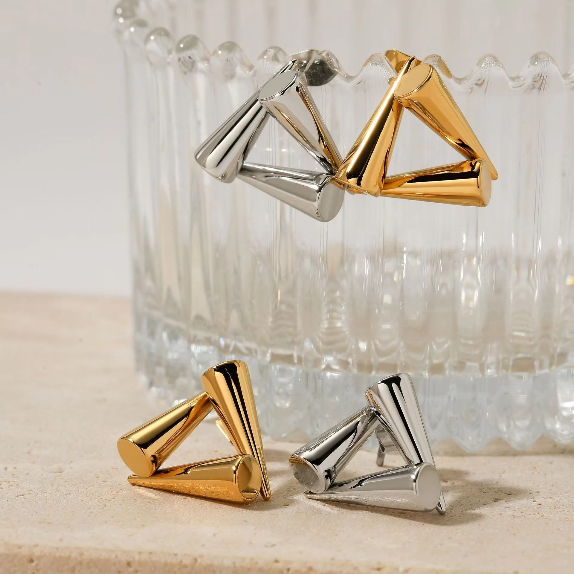 Kari Toggle Charm Hoops