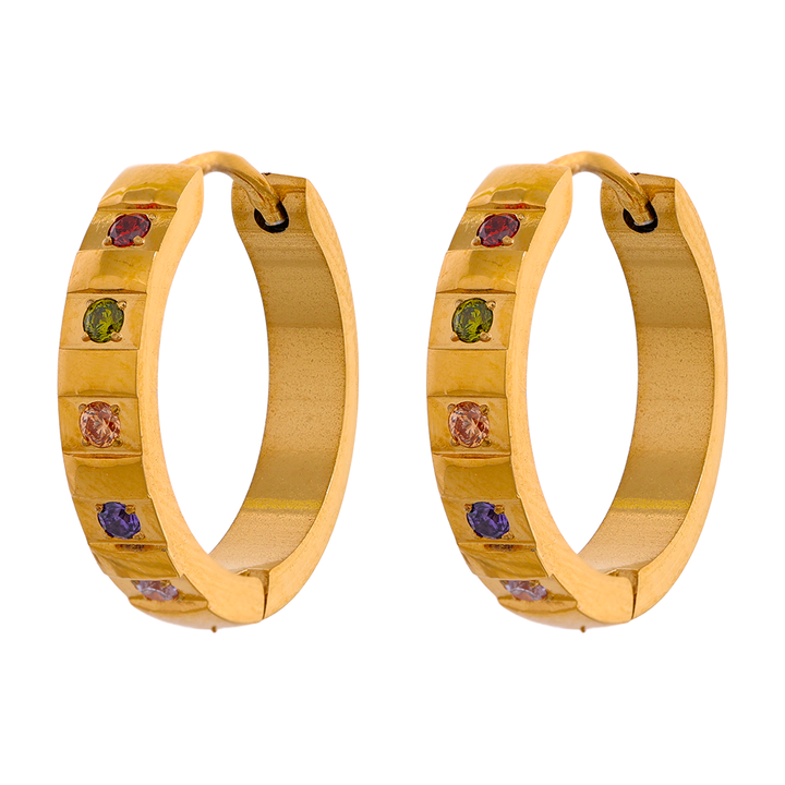 Kiara Rainbow Gleam Hoops