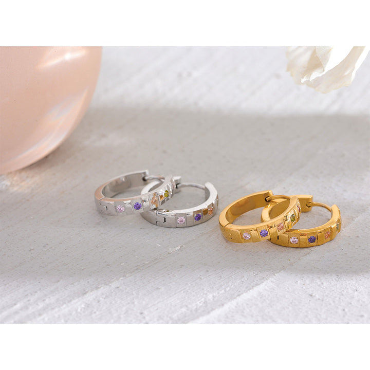 Kiara Rainbow Gleam Hoops