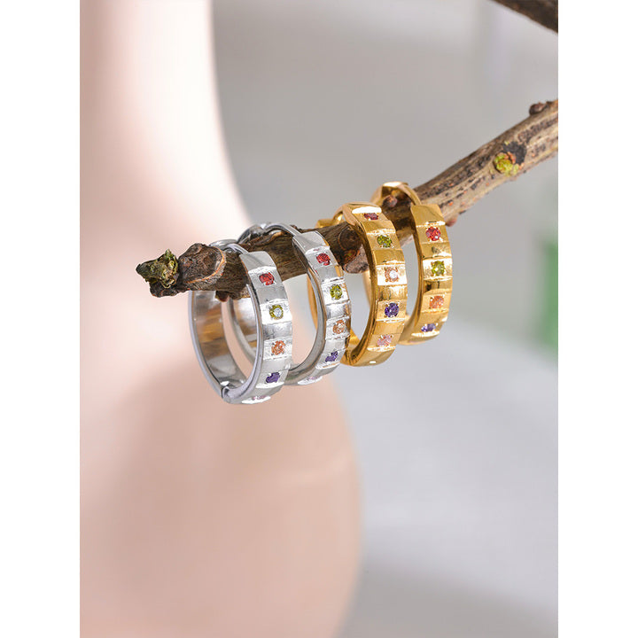 Kiara Rainbow Gleam Hoops