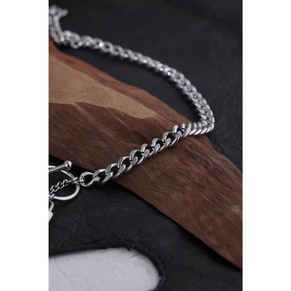 Lock Key Link Necklace