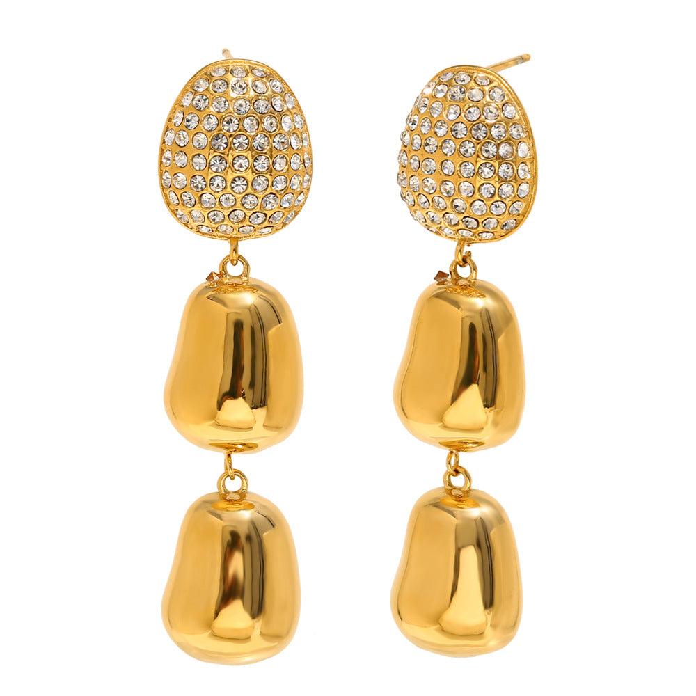 Luna Gleam Drape Earrings