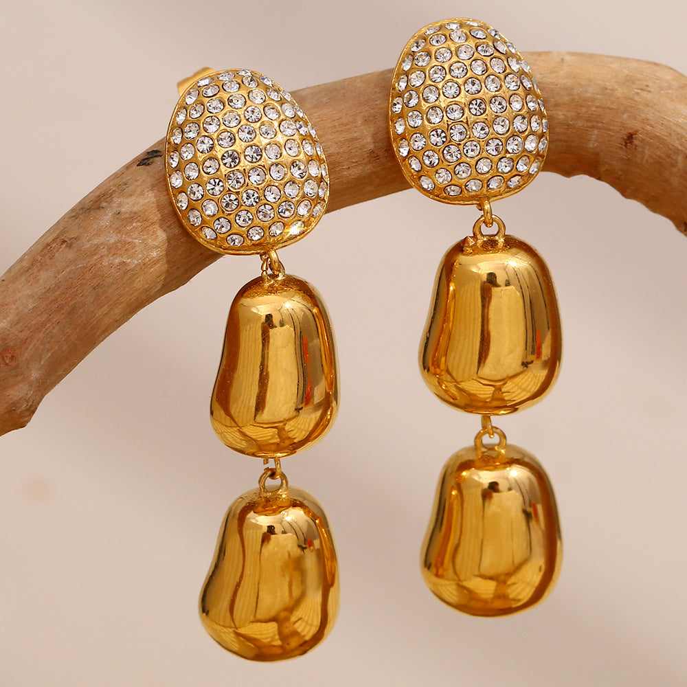 Luna Gleam Drape Earrings