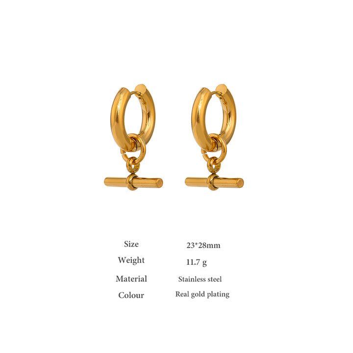 Lyra Toggle Drop Earrings