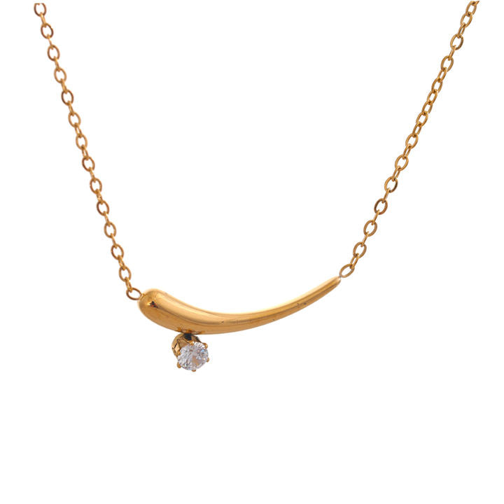 Meera Crescent Pendant Necklace