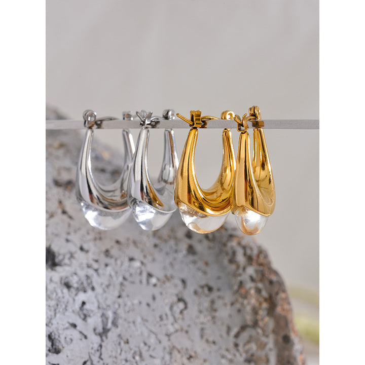 Meera Tear Drop Loop Earrings