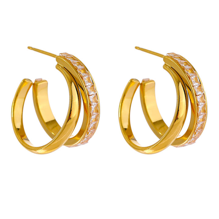 Meher Gleam Spiral Earrings