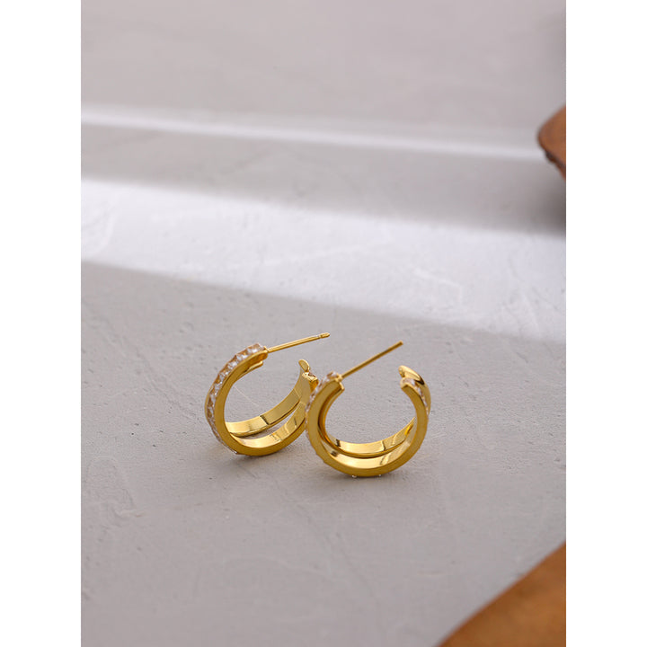 Meher Gleam Spiral Earrings