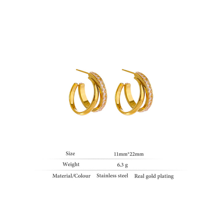 Meher Gleam Spiral Earrings