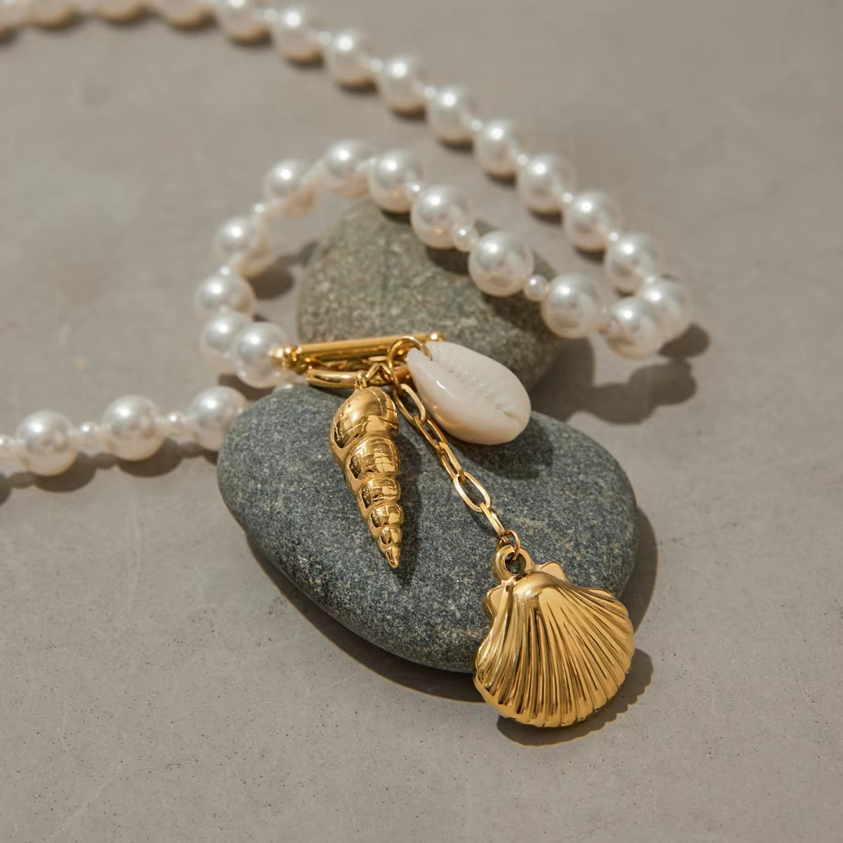 Meher Pearl Shell Necklace