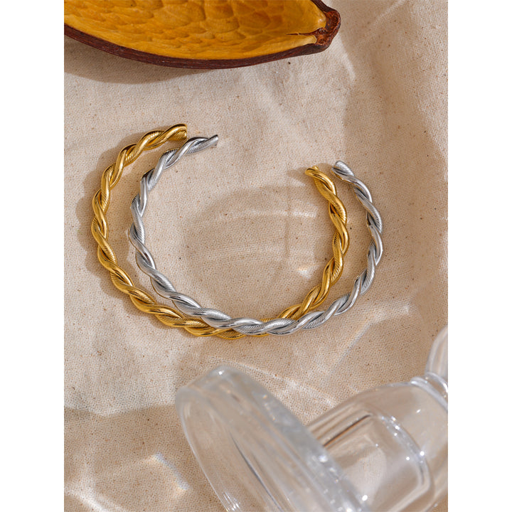 Mira Braided Gold Cuff