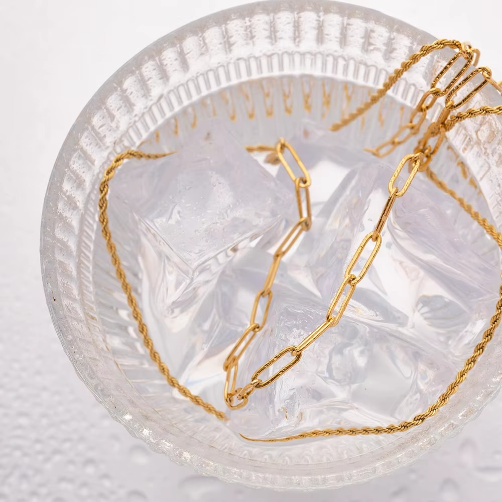 Mira Double Layer Link Necklace