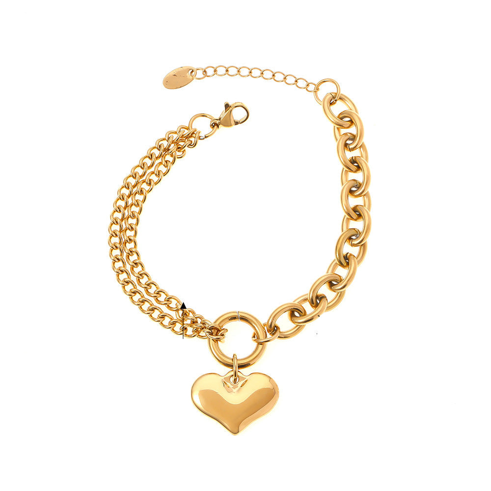 Mira Heart Chain Bracelet