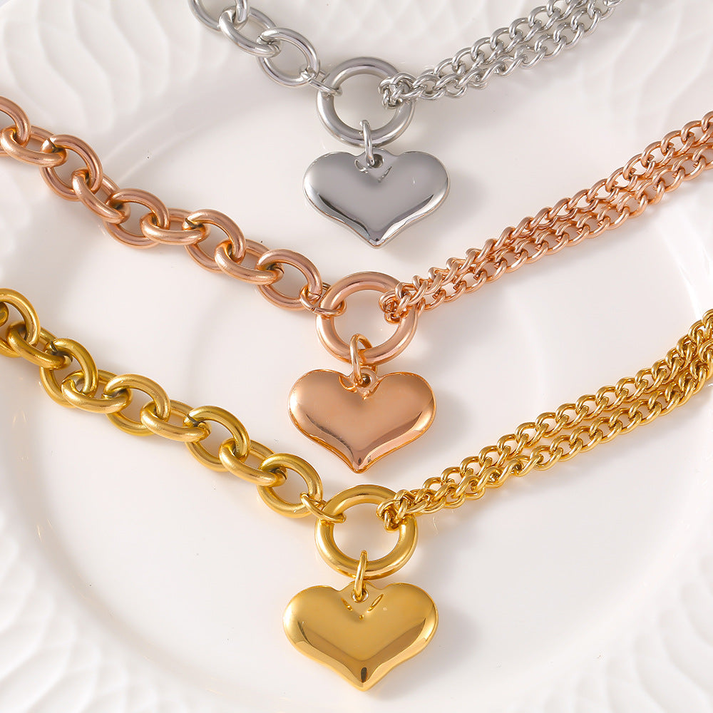 Mira Heart Chain Bracelet
