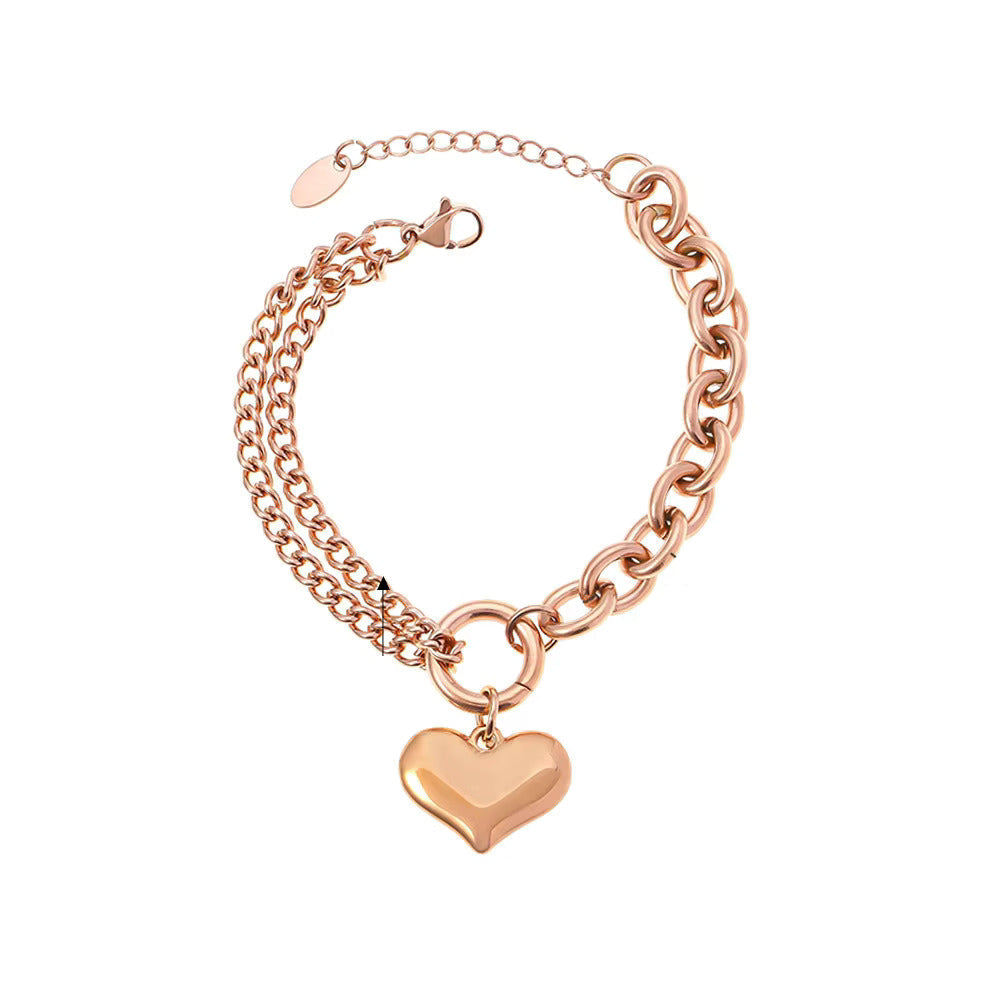 Mira Heart Chain Bracelet