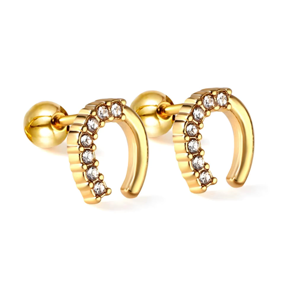 Mira Luck Horseshoe Studs